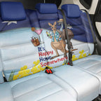Chilling Kangaroo and Emu Australia Back Car Seat Cover It's Happy Hour Somewhere - Aussie Hoodie