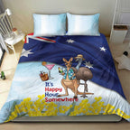 Chilling Kangaroo and Emu Australia Bedding Set It's Happy Hour Somewhere - Aussie Hoodie