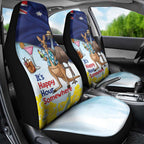 Chilling Kangaroo and Emu Australia Car Seat Cover It's Happy Hour Somewhere - Aussie Hoodie