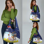 Chilling Kangaroo and Emu Australia Grocery Bag It's Happy Hour Somewhere - Aussie Hoodie