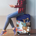 Chilling Kangaroo and Emu Australia Luggage Cover It's Happy Hour Somewhere - Aussie Hoodie