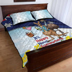 Chilling Kangaroo and Emu Australia Quilt Bed Set It's Happy Hour Somewhere - Aussie Hoodie
