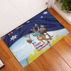 Chilling Kangaroo and Emu Australia Rubber Doormat It's Happy Hour Somewhere - Aussie Hoodie