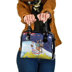 Chilling Kangaroo and Emu Australia Shoulder Handbag It's Happy Hour Somewhere - Aussie Hoodie