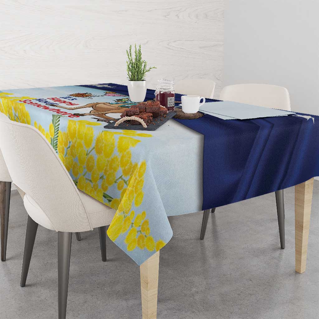 Chilling Kangaroo and Emu Australia Tablecloth It's Happy Hour Somewhere - Aussie Hoodie