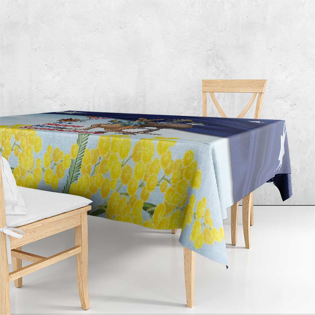 Chilling Kangaroo and Emu Australia Tablecloth It's Happy Hour Somewhere - Aussie Hoodie