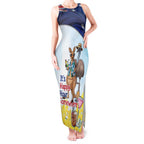 Chilling Kangaroo and Emu Australia Tank Maxi Dress It's Happy Hour Somewhere - Aussie Hoodie