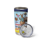 Chilling Kangaroo and Emu Australia Tumbler Cup It's Happy Hour Somewhere - Aussie Hoodie