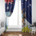 Chilling Kangaroo and Emu Australia Window Curtain It's Happy Hour Somewhere - Aussie Hoodie