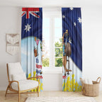 Chilling Kangaroo and Emu Australia Window Curtain It's Happy Hour Somewhere - Aussie Hoodie