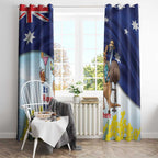 Chilling Kangaroo and Emu Australia Window Curtain It's Happy Hour Somewhere - Aussie Hoodie