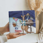 Chilling Kangaroo and Emu Australia Wrapping Paper It's Happy Hour Somewhere - Aussie Hoodie