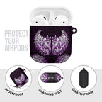 New Zealand Ta Moko AirPods Case Aotearoa Maori Chest Tattoo Purple