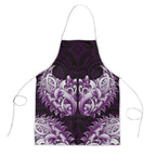 New Zealand Ta Moko Apron Aotearoa Maori Chest Tattoo Purple