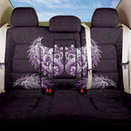New Zealand Ta Moko Back Car Seat Cover Aotearoa Maori Chest Tattoo Purple