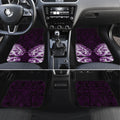 New Zealand Ta Moko Car Mats Aotearoa Maori Chest Tattoo Purple