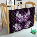New Zealand Ta Moko Quilt Aotearoa Maori Chest Tattoo Purple