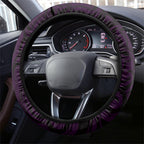 New Zealand Ta Moko Steering Wheel Cover Aotearoa Maori Chest Tattoo Purple