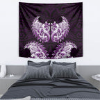 New Zealand Ta Moko Tapestry Aotearoa Maori Chest Tattoo Purple
