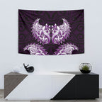 New Zealand Ta Moko Tapestry Aotearoa Maori Chest Tattoo Purple
