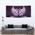 New Zealand Ta Moko Tapestry Aotearoa Maori Chest Tattoo Purple