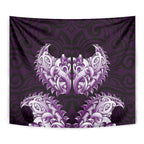 New Zealand Ta Moko Tapestry Aotearoa Maori Chest Tattoo Purple
