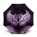 New Zealand Ta Moko Umbrella Aotearoa Maori Chest Tattoo Purple