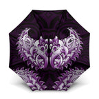New Zealand Ta Moko Umbrella Aotearoa Maori Chest Tattoo Purple