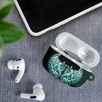 New Zealand Ta Moko AirPods Case Aotearoa Maori Chest Tattoo Turquoise