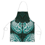 New Zealand Ta Moko Apron Aotearoa Maori Chest Tattoo Turquoise