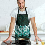 New Zealand Ta Moko Apron Aotearoa Maori Chest Tattoo Turquoise