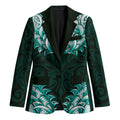 New Zealand Ta Moko Blazer Aotearoa Maori Chest Tattoo Turquoise