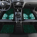 New Zealand Ta Moko Car Mats Aotearoa Maori Chest Tattoo Turquoise