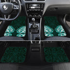 New Zealand Ta Moko Car Mats Aotearoa Maori Chest Tattoo Turquoise