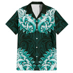 New Zealand Ta Moko Hawaiian Shirt Aotearoa Maori Chest Tattoo Turquoise
