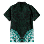 New Zealand Ta Moko Hawaiian Shirt Aotearoa Maori Chest Tattoo Turquoise