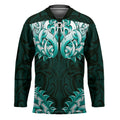 New Zealand Ta Moko Hockey Jersey Aotearoa Maori Chest Tattoo Turquoise