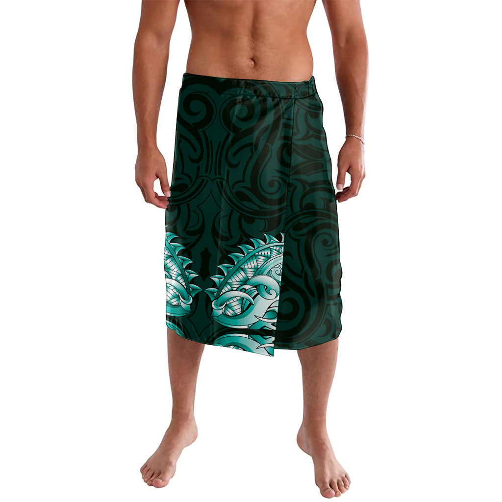 New Zealand Ta Moko Lavalava Aotearoa Maori Chest Tattoo Turquoise