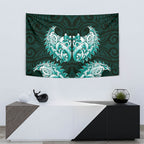New Zealand Ta Moko Tapestry Aotearoa Maori Chest Tattoo Turquoise