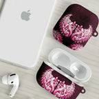 New Zealand Ta Moko AirPods Case Aotearoa Maori Chest Tattoo Pink