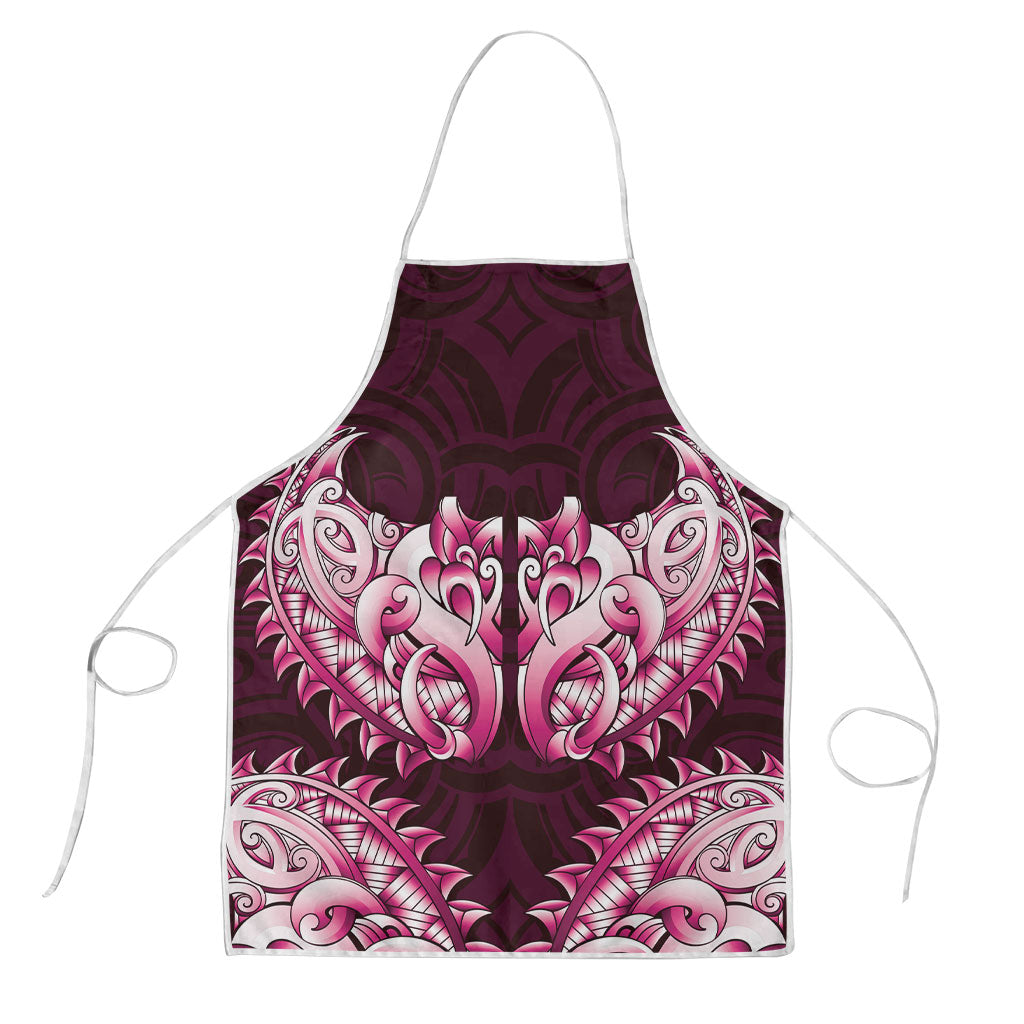 New Zealand Ta Moko Apron Aotearoa Maori Chest Tattoo Pink