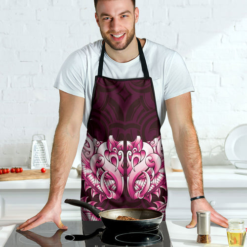 New Zealand Ta Moko Apron Aotearoa Maori Chest Tattoo Pink