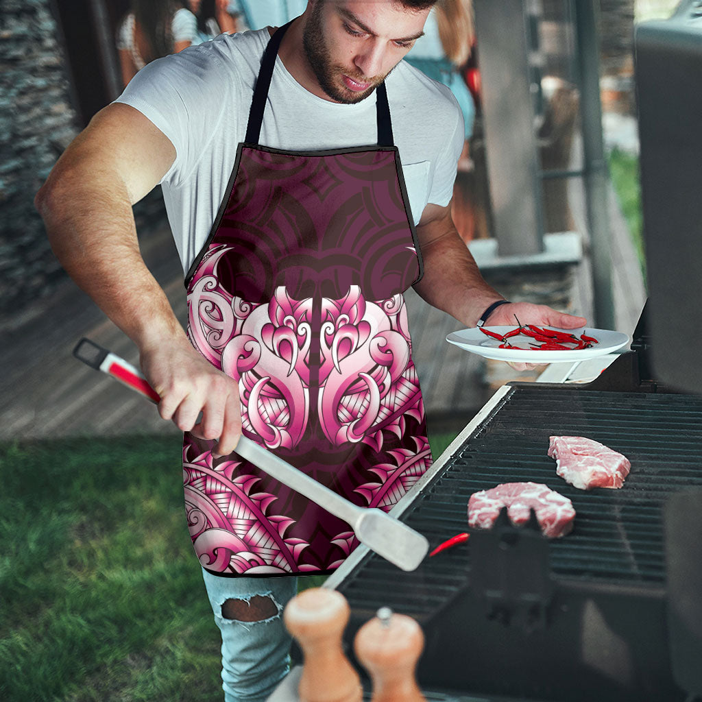 New Zealand Ta Moko Apron Aotearoa Maori Chest Tattoo Pink