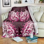 New Zealand Ta Moko Blanket Aotearoa Maori Chest Tattoo Pink