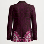 New Zealand Ta Moko Blazer Aotearoa Maori Chest Tattoo Pink