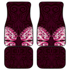 New Zealand Ta Moko Car Mats Aotearoa Maori Chest Tattoo Pink