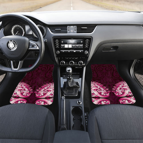 New Zealand Ta Moko Car Mats Aotearoa Maori Chest Tattoo Pink