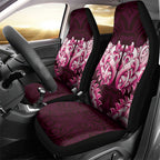 New Zealand Ta Moko Car Seat Cover Aotearoa Maori Chest Tattoo Pink