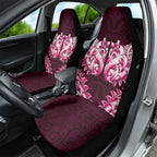 New Zealand Ta Moko Car Seat Cover Aotearoa Maori Chest Tattoo Pink