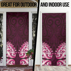 New Zealand Ta Moko Door Cover Aotearoa Maori Chest Tattoo Pink